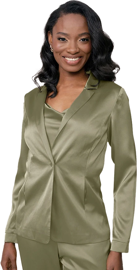 Ruby Satin Jacket | Made To Order - Image 39