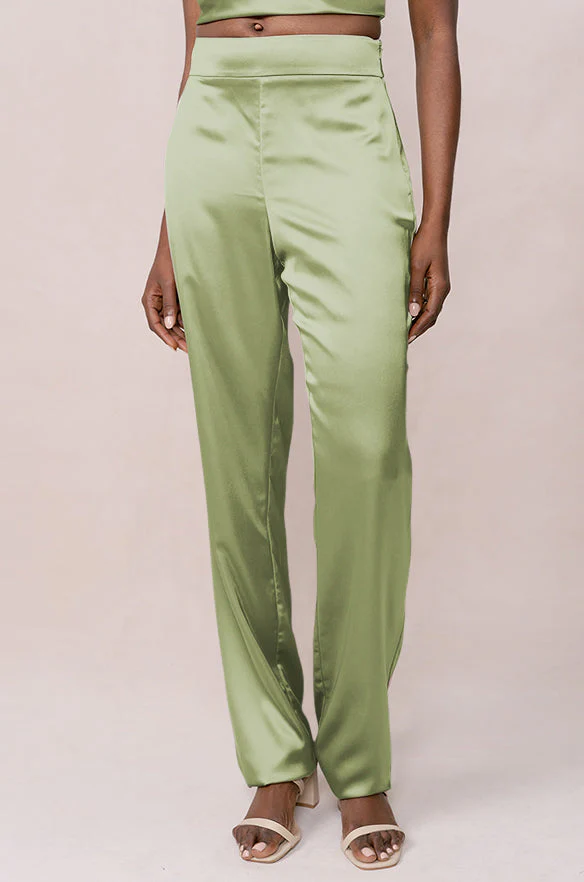 Ruby Satin Pants | Made To Order - Image 119