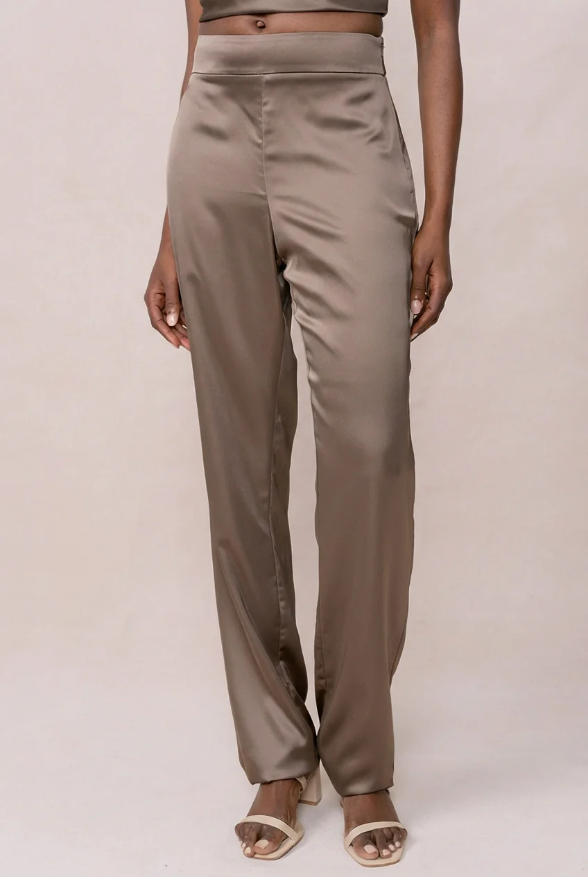Ruby Satin Pants | Made To Order - Image 123