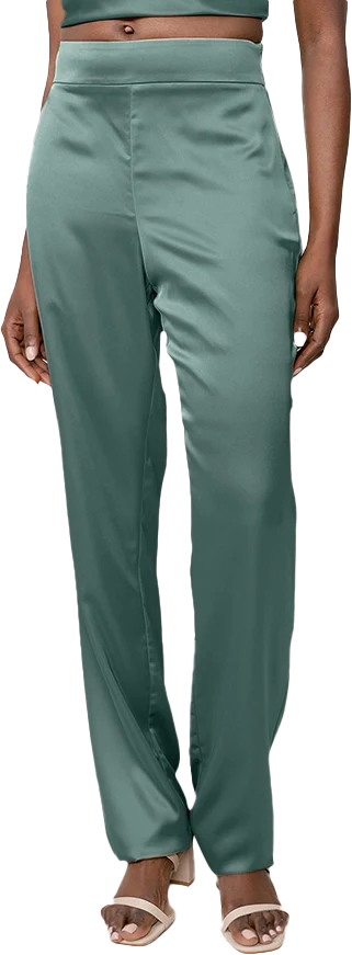 Ruby Satin Pants | Made To Order - Image 46