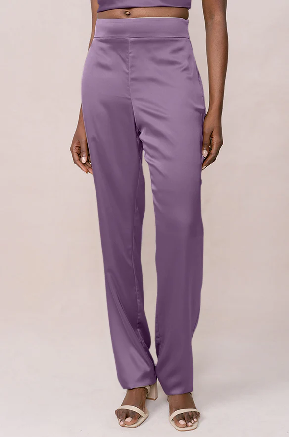 Ruby Satin Pants | Made To Order - Image 68