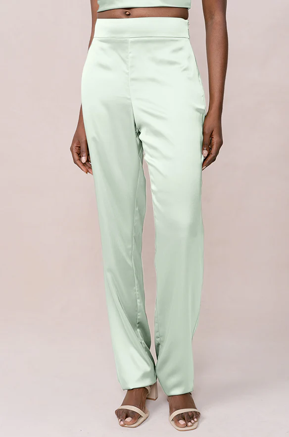 Ruby Satin Pants | Made To Order - Image 9