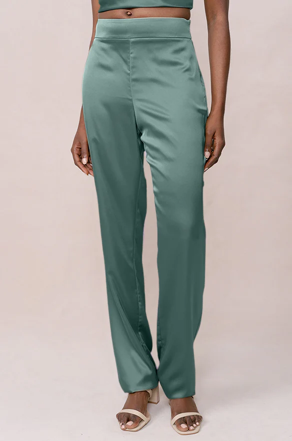 Ruby Satin Pants | Made To Order - Image 92