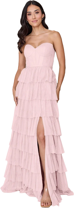 Sample Baby Pink Lucia Tulle Dress | Ready To Ship - Image 4