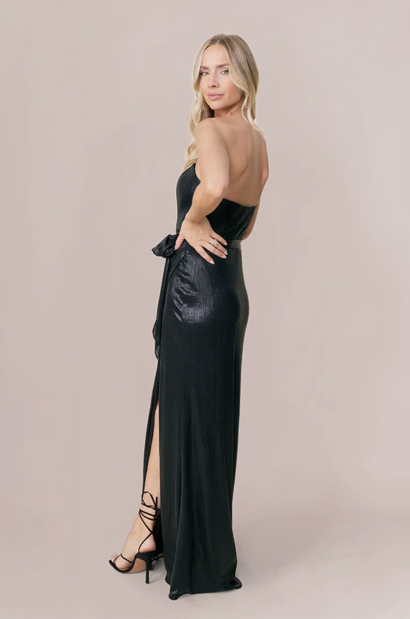 Sample Black Amara Metallic Dress | Ready To Ship - Image 2