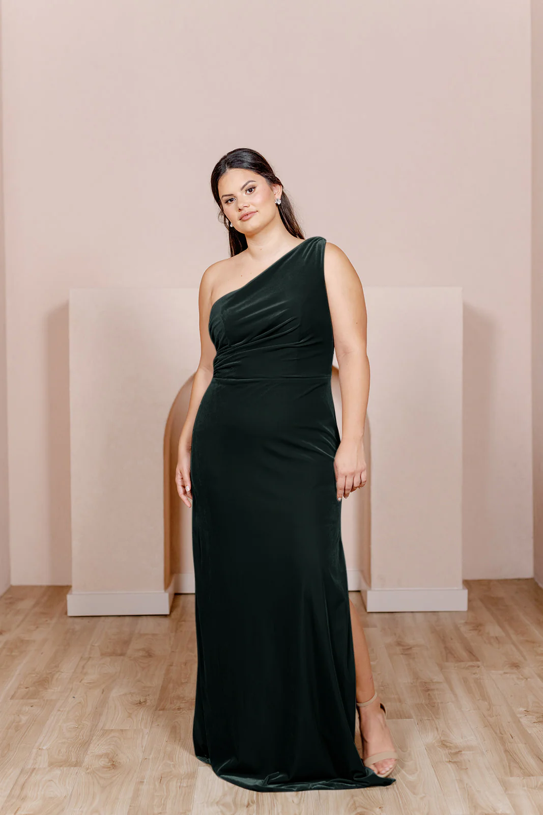 Sample Classic Emerald Moira Convertible Velvet Dress | Ready To Ship - Image 4