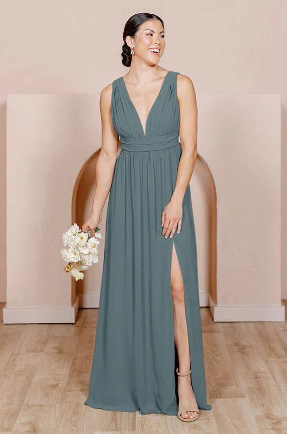 Sample Eucalyptus Lanai Chiffon Dress | Ready To Ship
