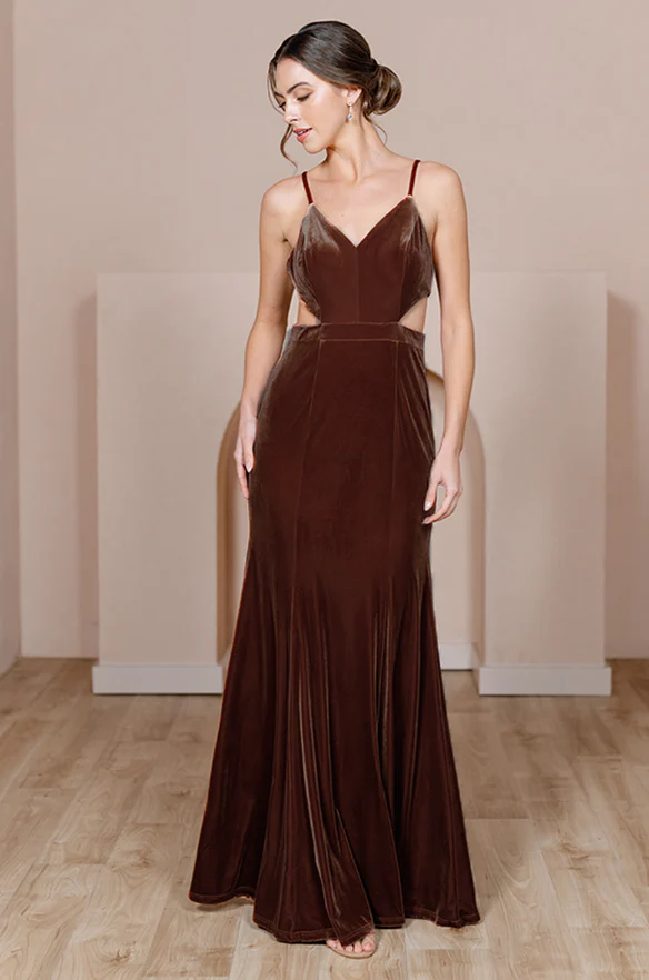 Sample Mahogany Ryah Velvet Dress | Ready To Ship