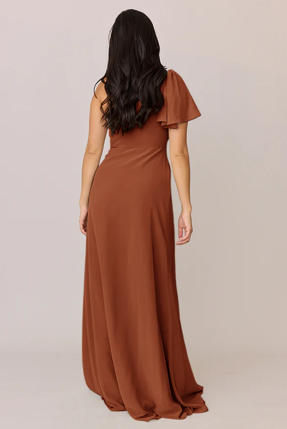 Sample Rust Navea Convertible Chiffon Dress | Ready To Ship - Image 2