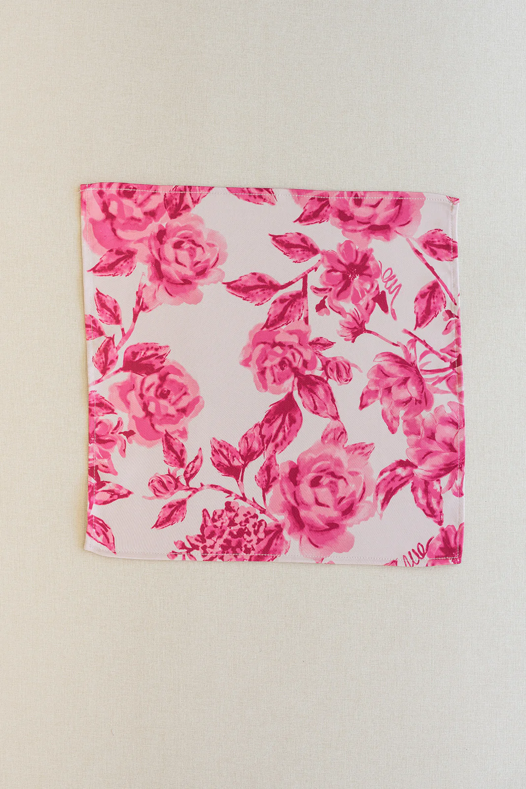 Satin Floral Print Pocket Square | Made To Order - Image 11
