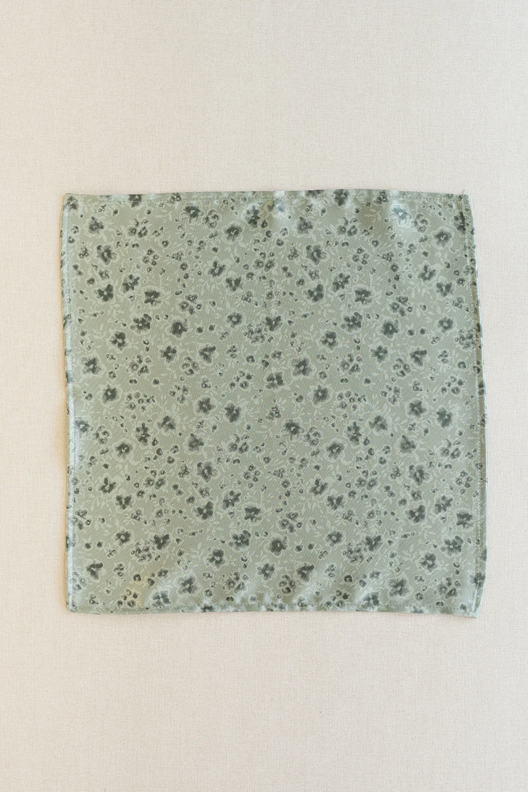 Satin Floral Print Pocket Square | Made To Order - Image 5