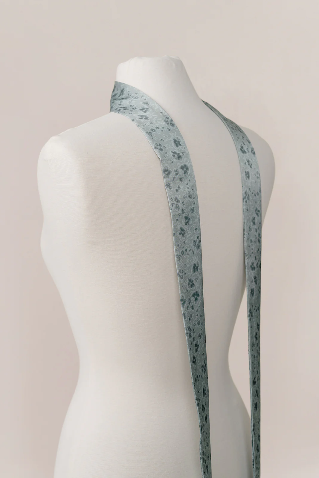 Satin Floral Print Skinny Scarf | Made To Order - Image 18