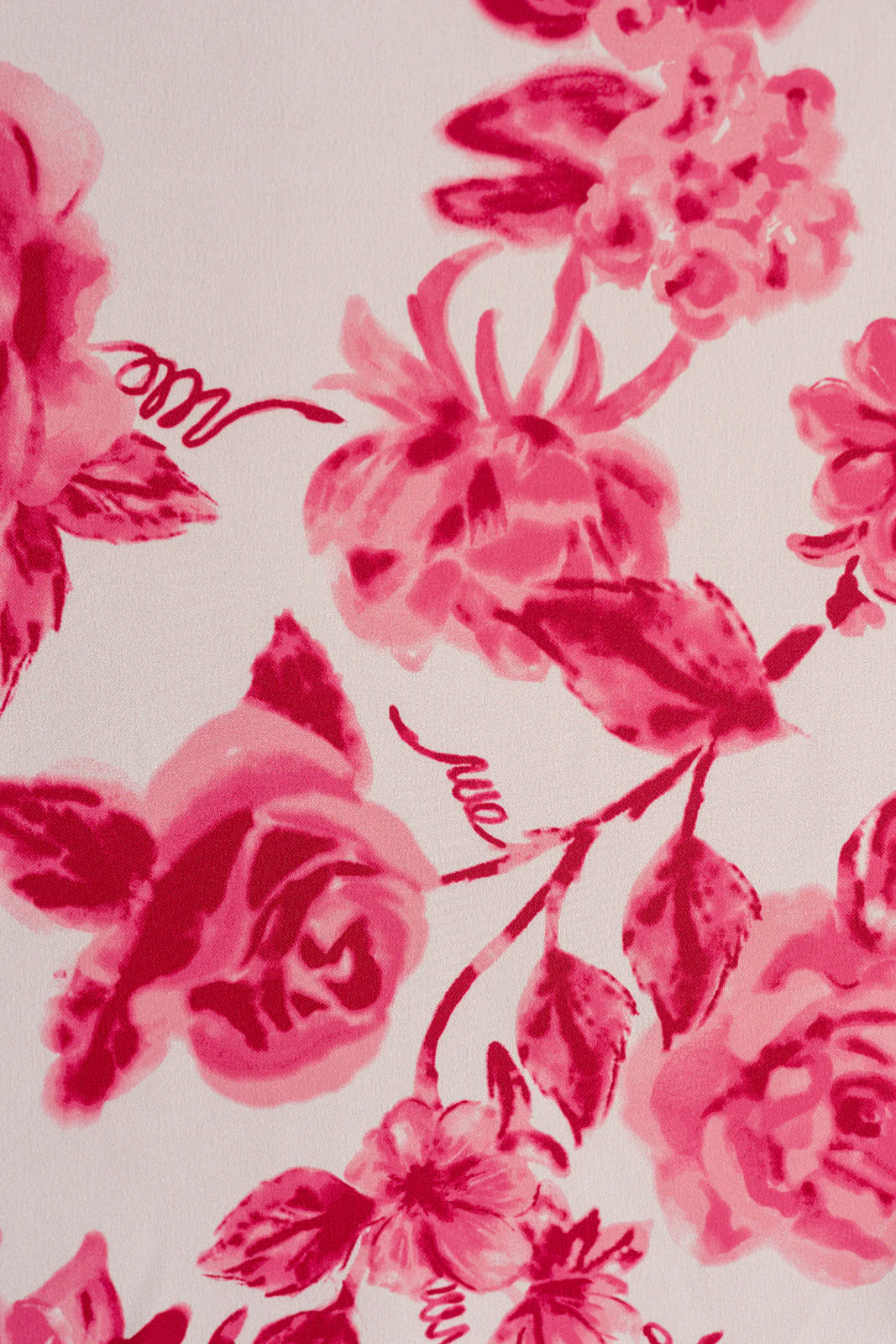 Satin Floral Print Skinny Scarf | Made To Order - Image 24