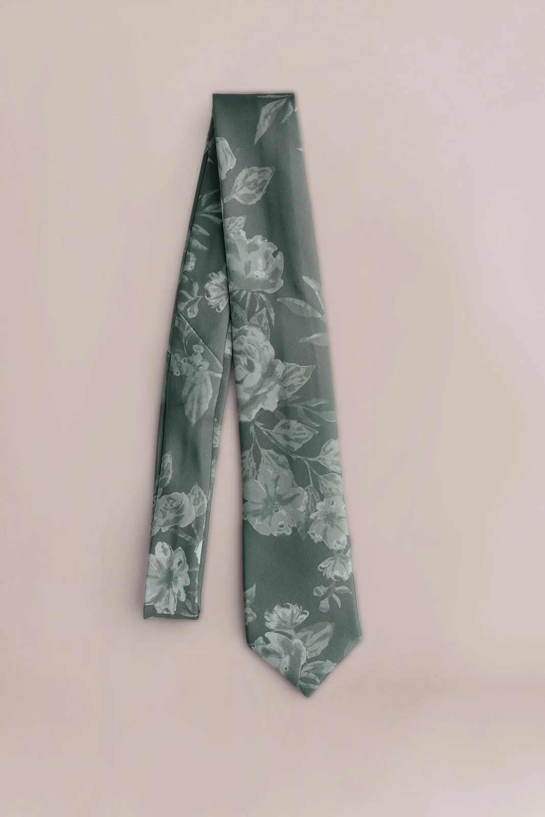 Satin Floral Print Tie | Made To Order - Image 10