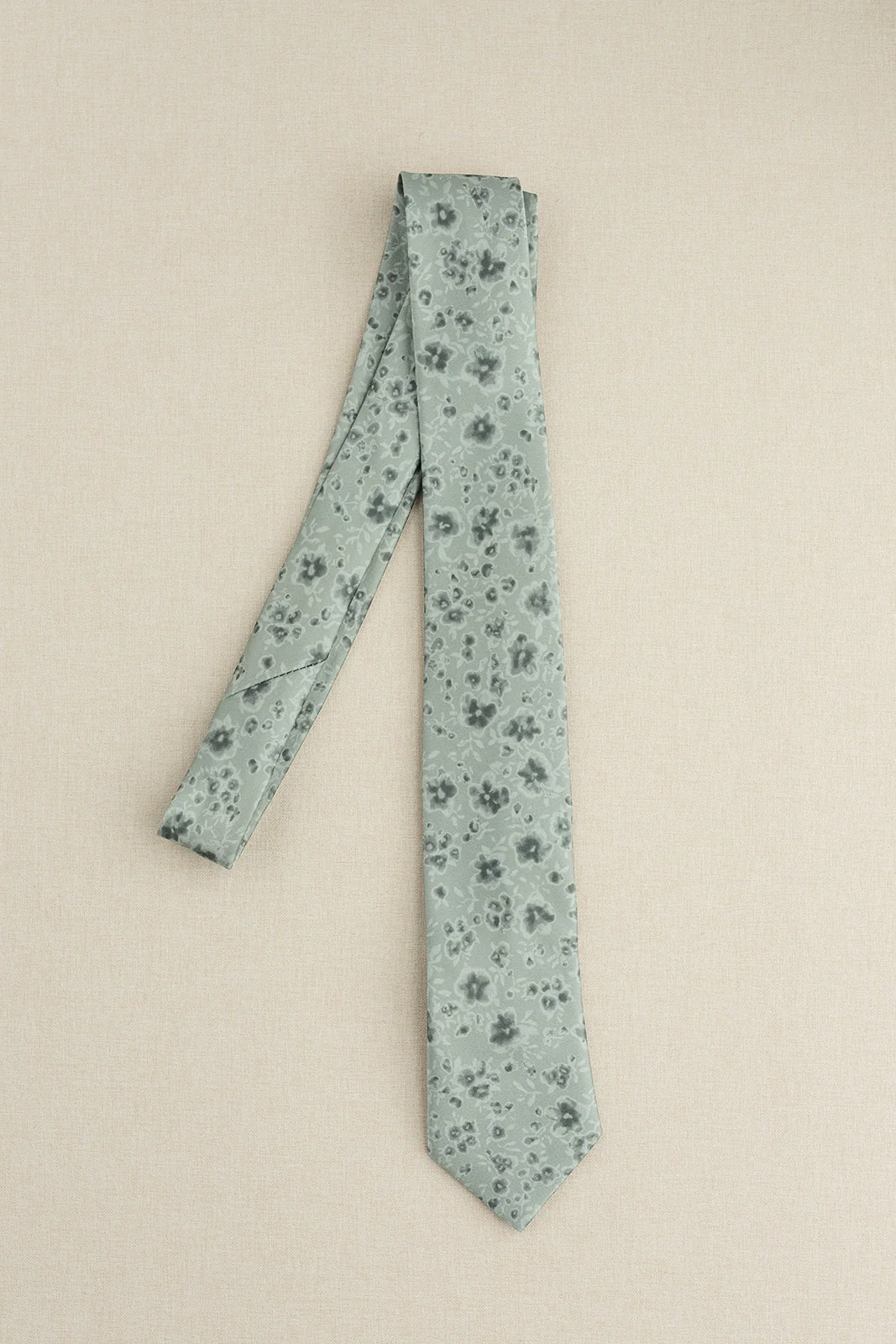 Satin Floral Print Tie | Made To Order - Image 16