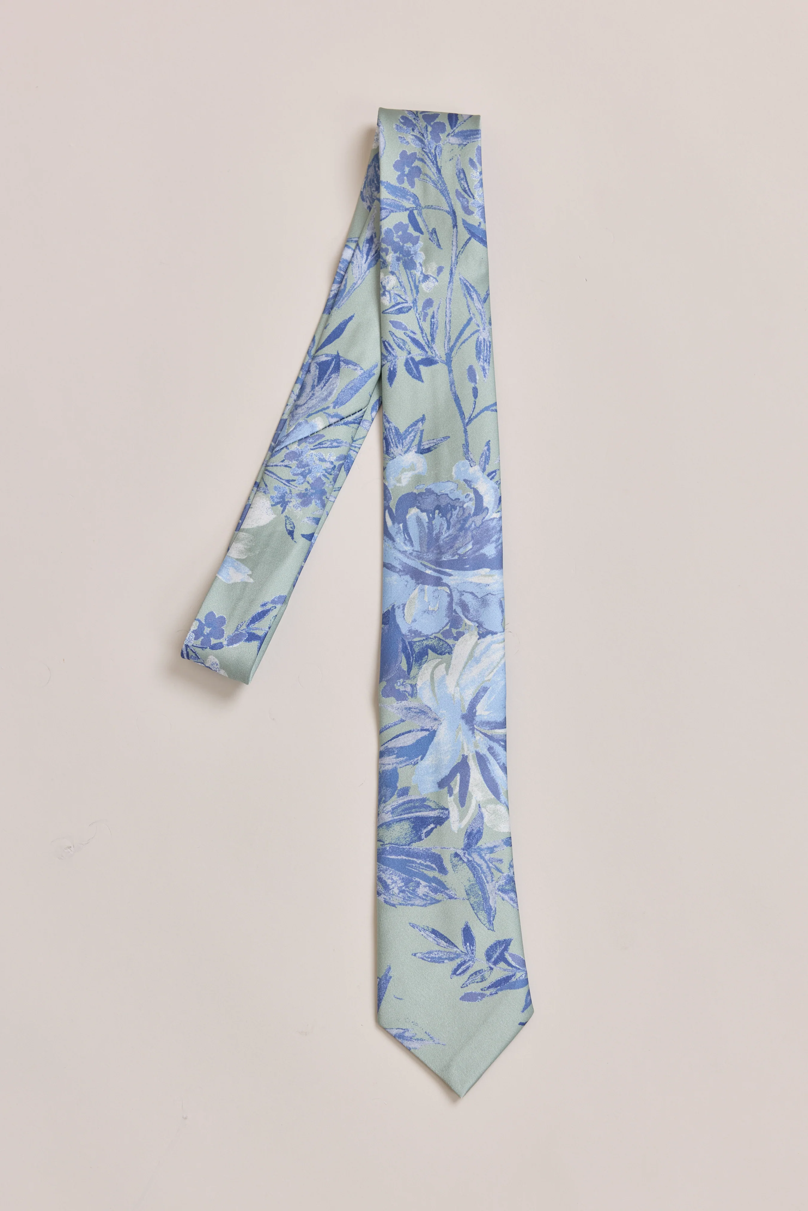 Satin Floral Print Tie | Made To Order - Image 34