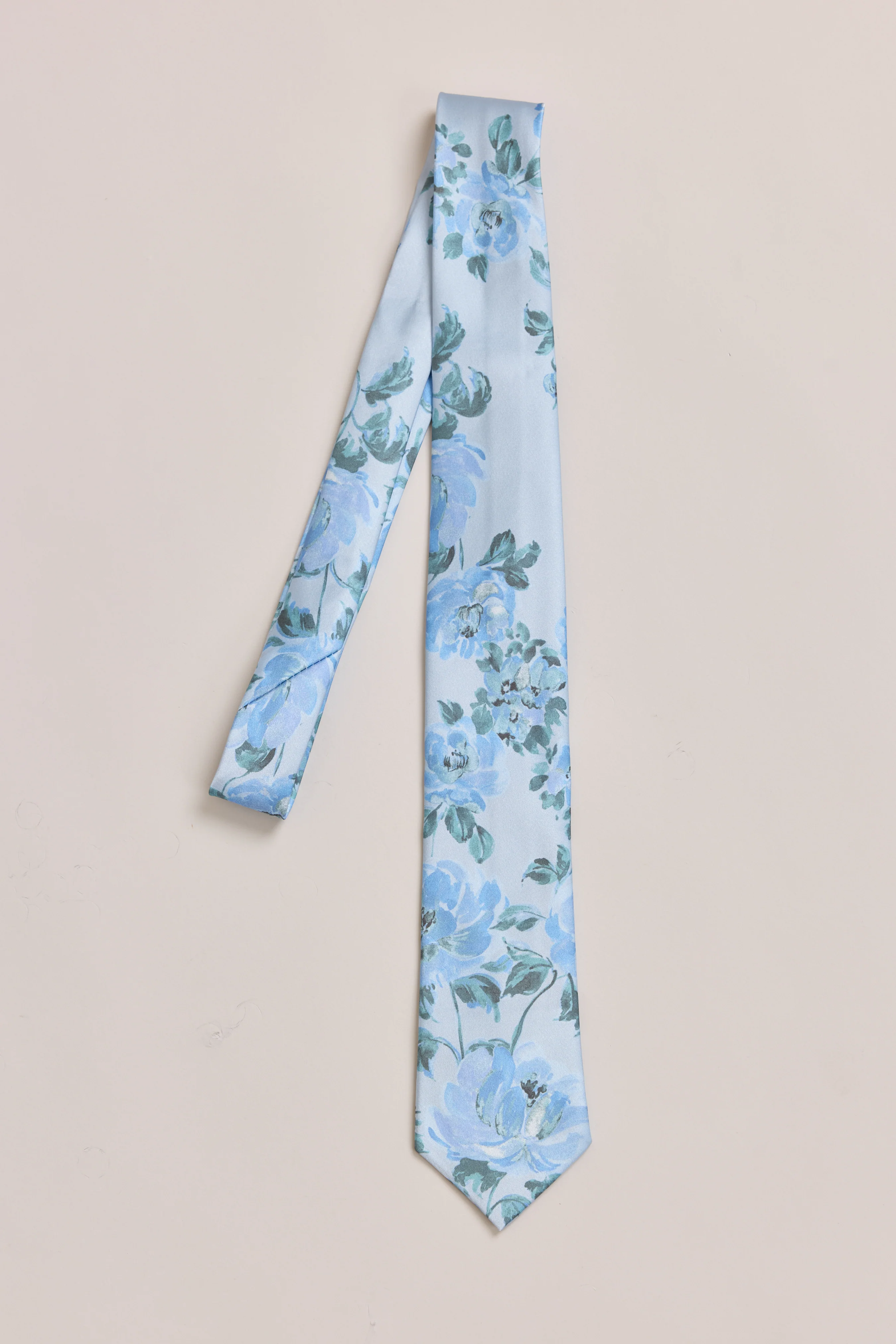 Satin Floral Print Tie | Made To Order - Image 35