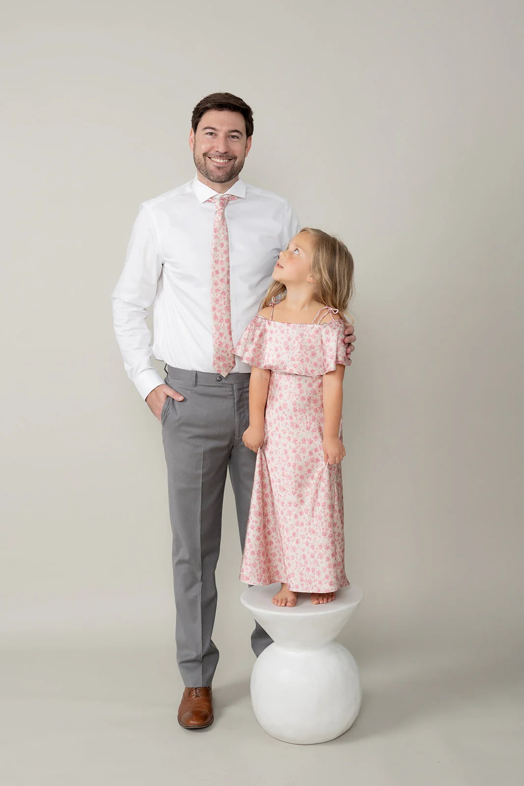 Satin Floral Print Tie | Made To Order - Image 7