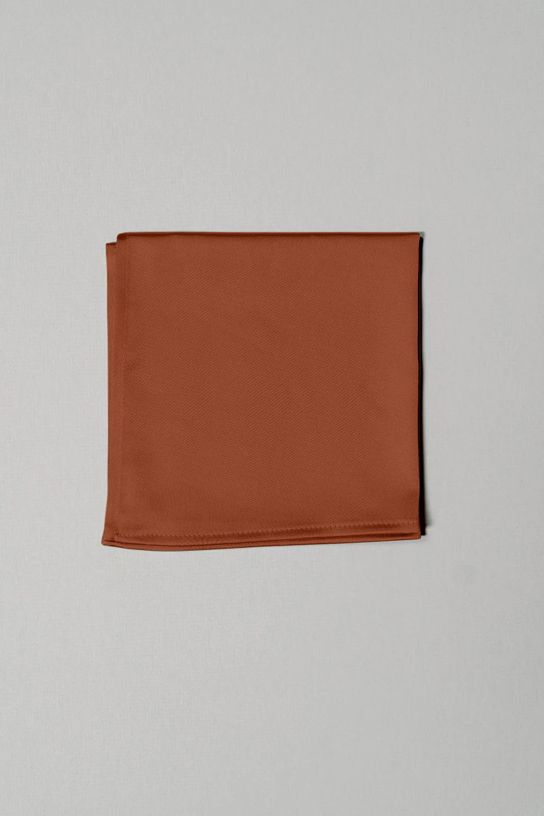 Satin Pocket Square | Ready To Ship | Rust
