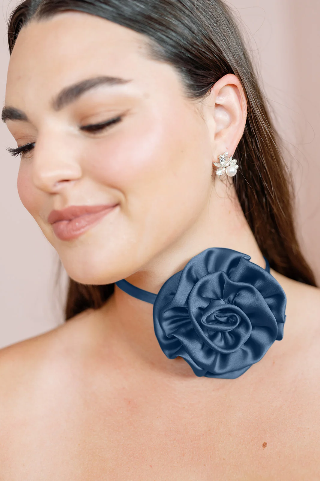 Satin Rose Neck Tie | Made To Order - Image 15