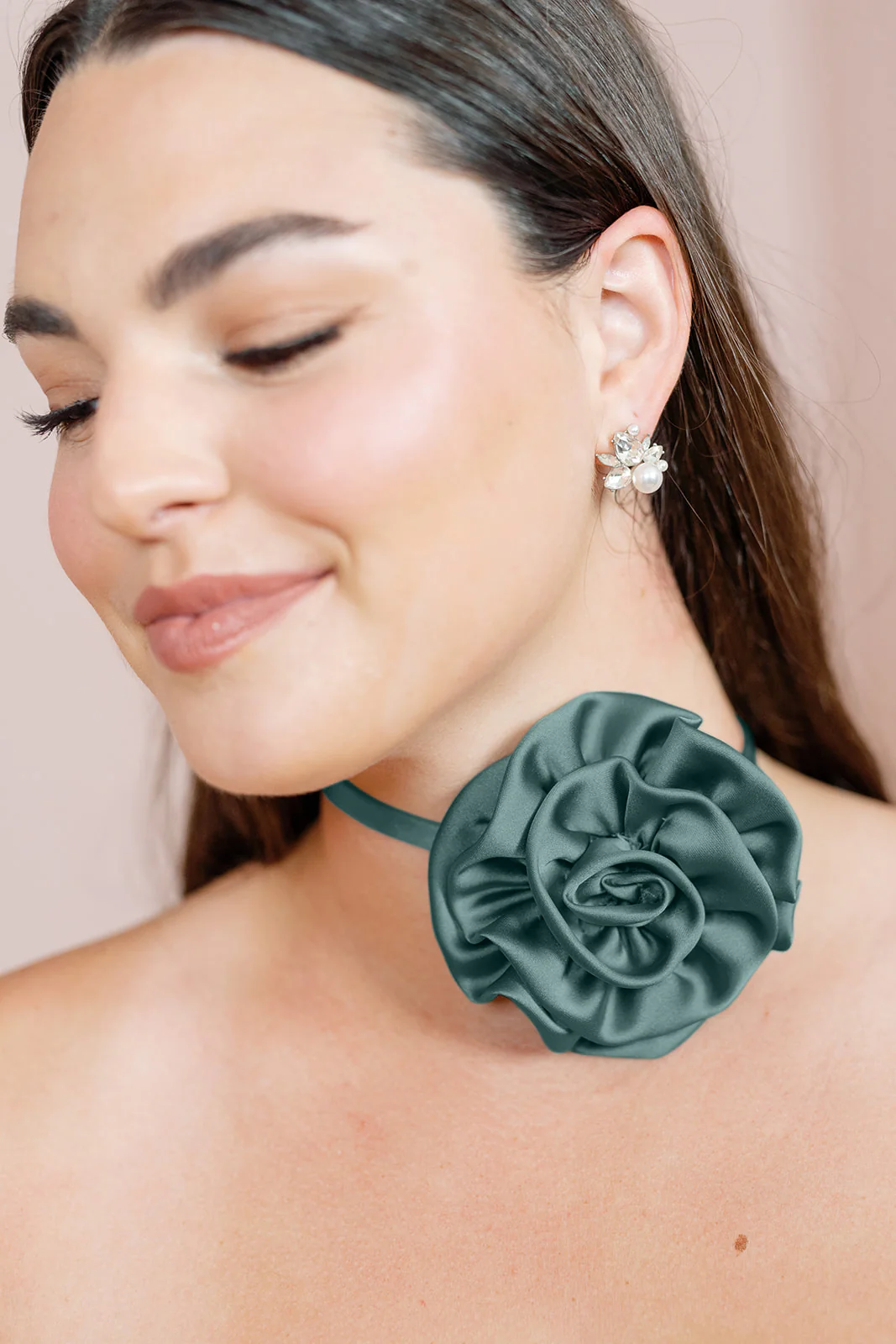 Satin Rose Neck Tie | Made To Order - Image 16