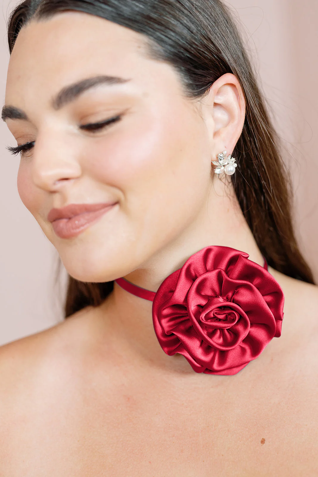 Satin Rose Neck Tie | Made To Order - Image 19