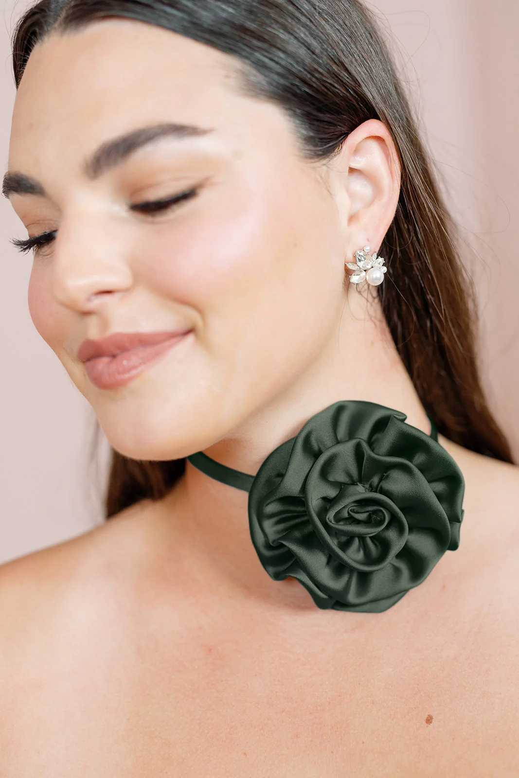 Satin Rose Neck Tie | Made To Order - Image 33