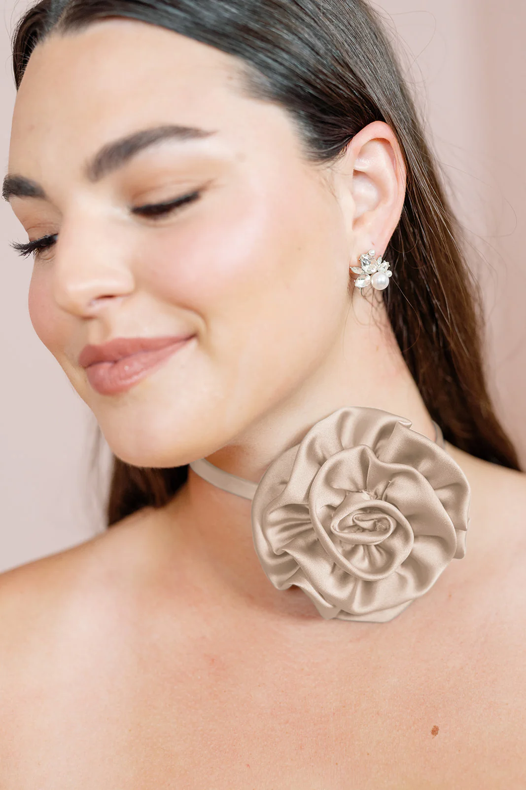 Satin Rose Neck Tie | Made To Order - Image 38
