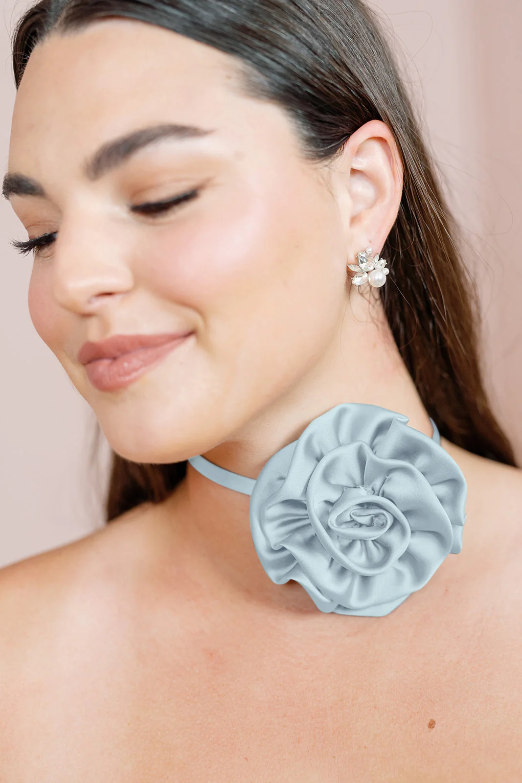 Satin Rose Neck Tie | Made To Order - Image 40