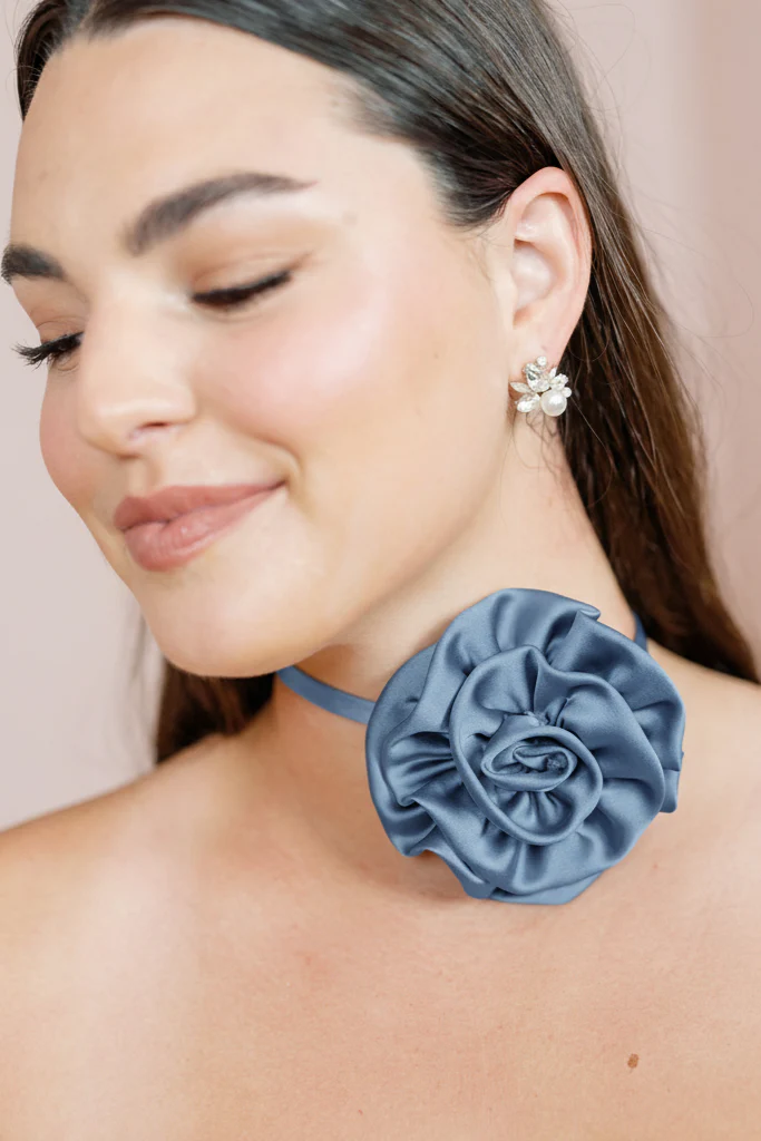 Satin Rose Neck Tie | Made To Order - Image 60
