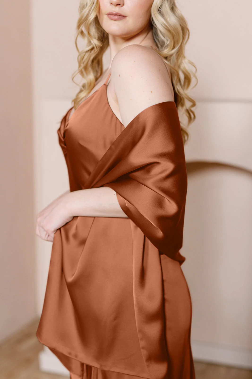 Satin Shawl Wrap | Made To Order - Image 22