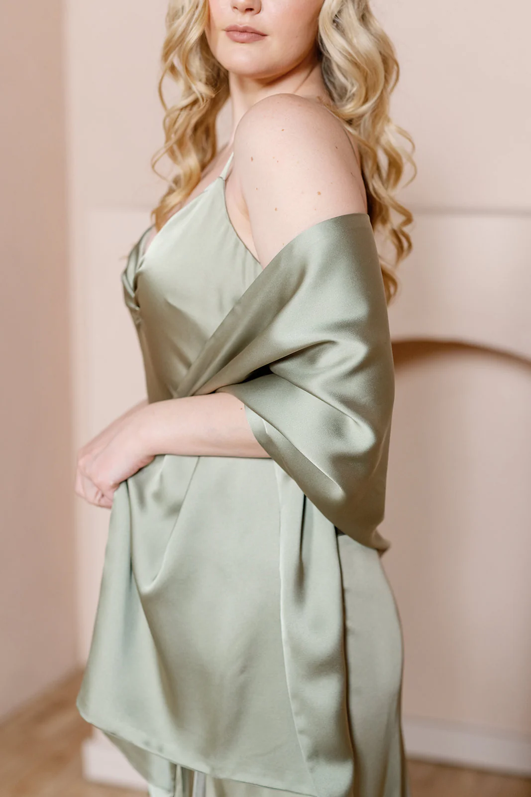Satin Shawl Wrap | Made To Order - Image 23