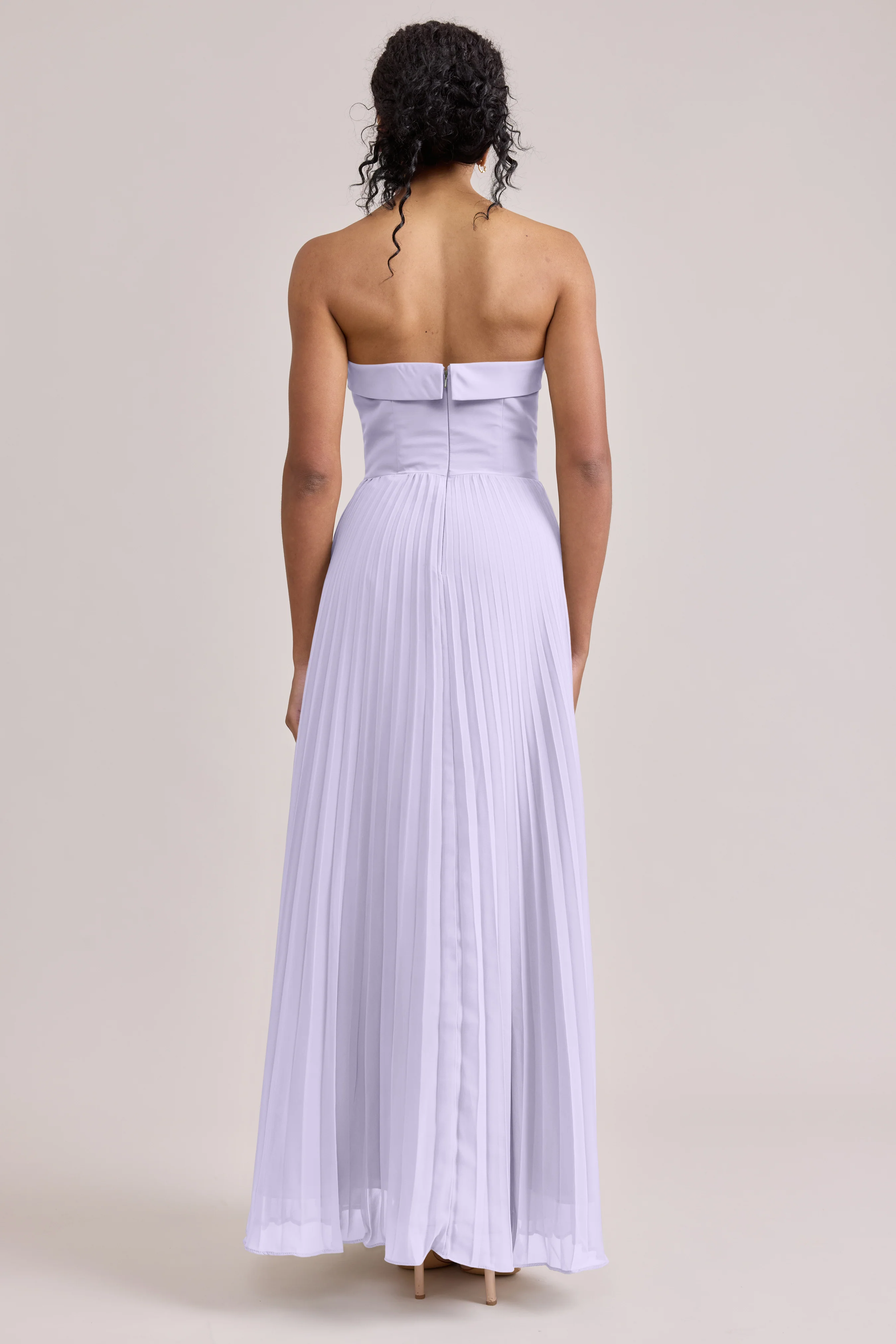 Saylor Chiffon Pleated Dress | Made To Order - Image 100