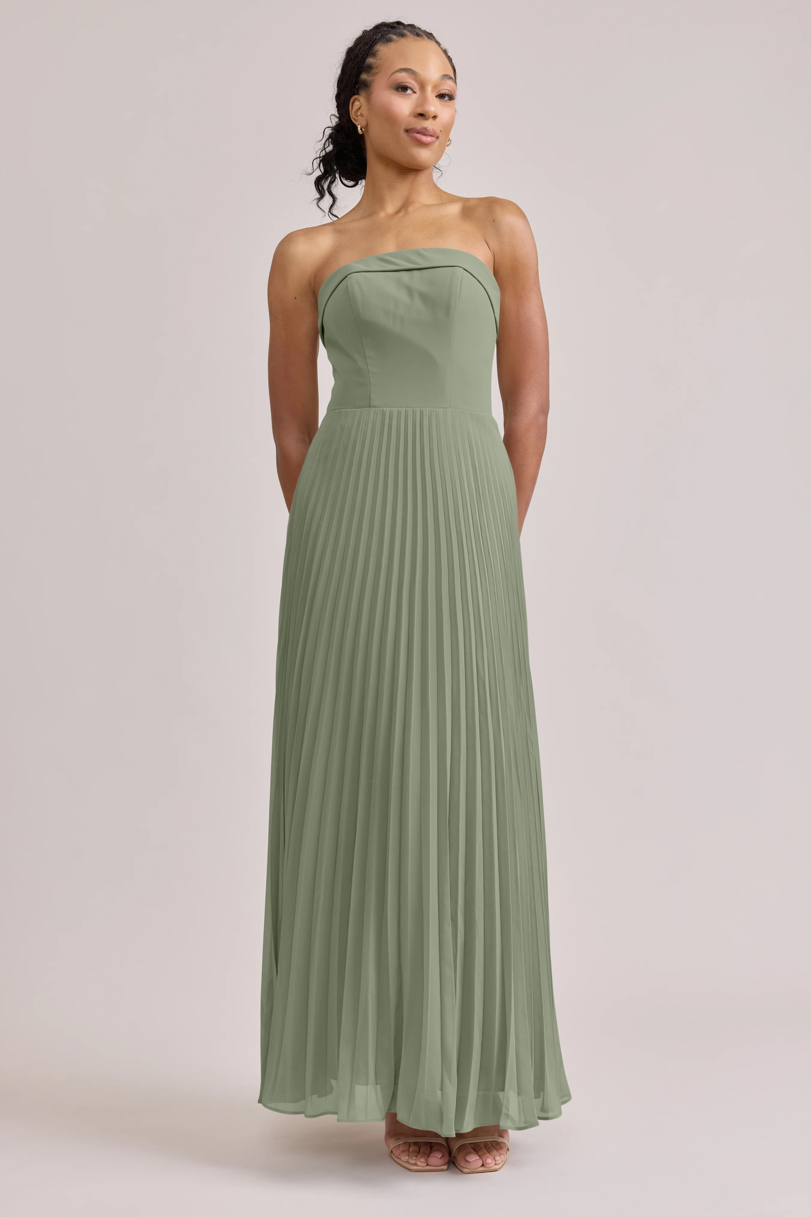 Saylor Chiffon Pleated Dress | Made To Order - Image 125