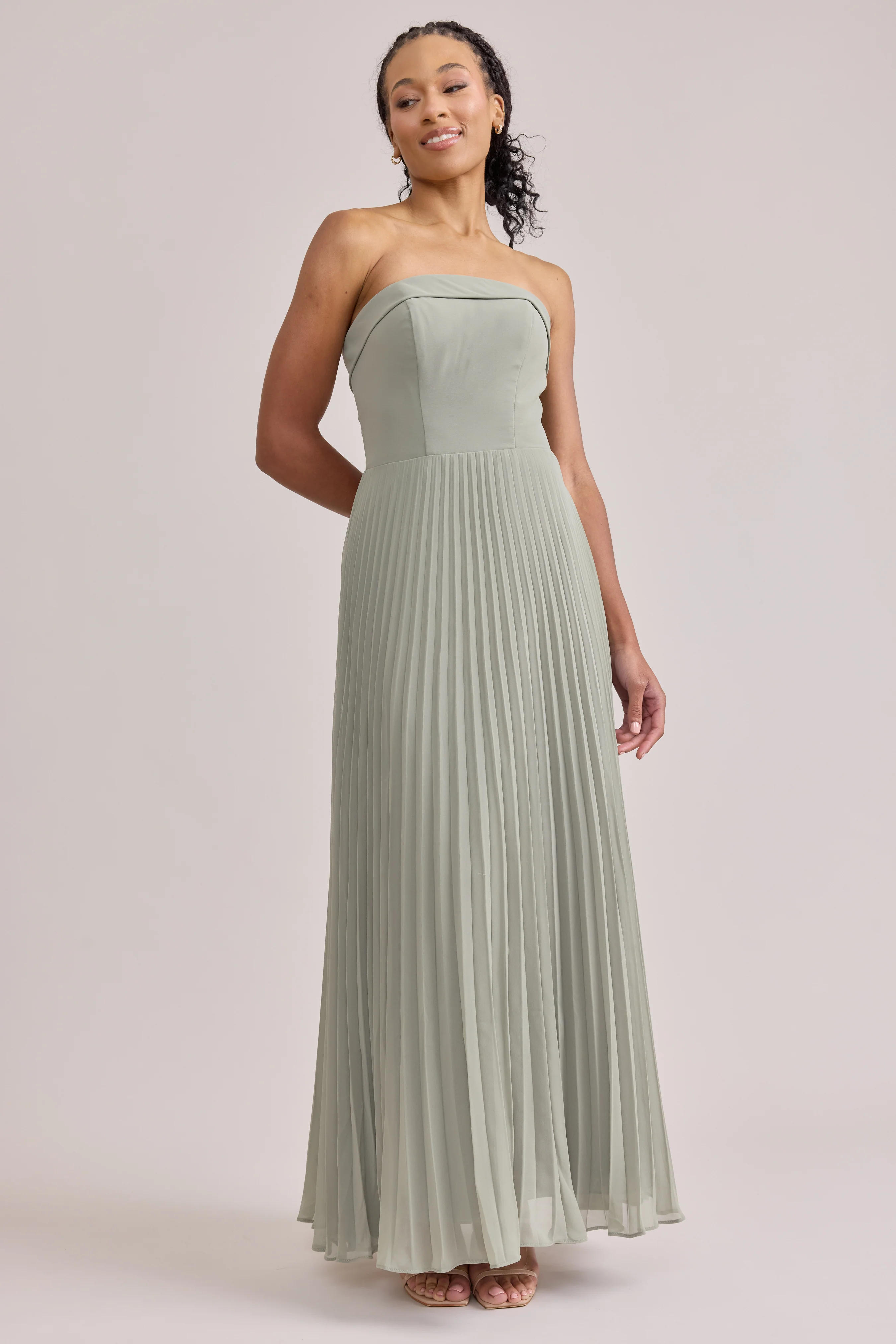 Saylor Chiffon Pleated Dress | Made To Order - Image 127