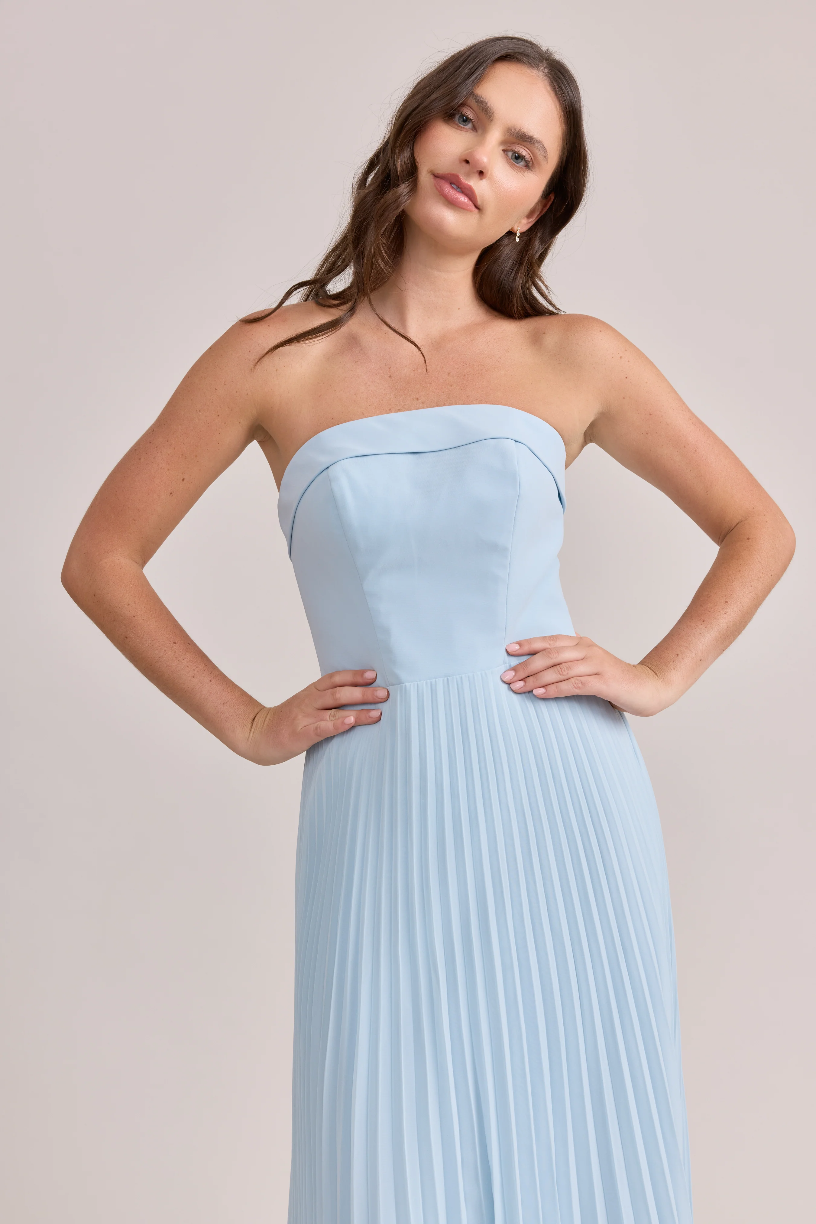 Saylor Chiffon Pleated Dress | Made To Order - Image 2