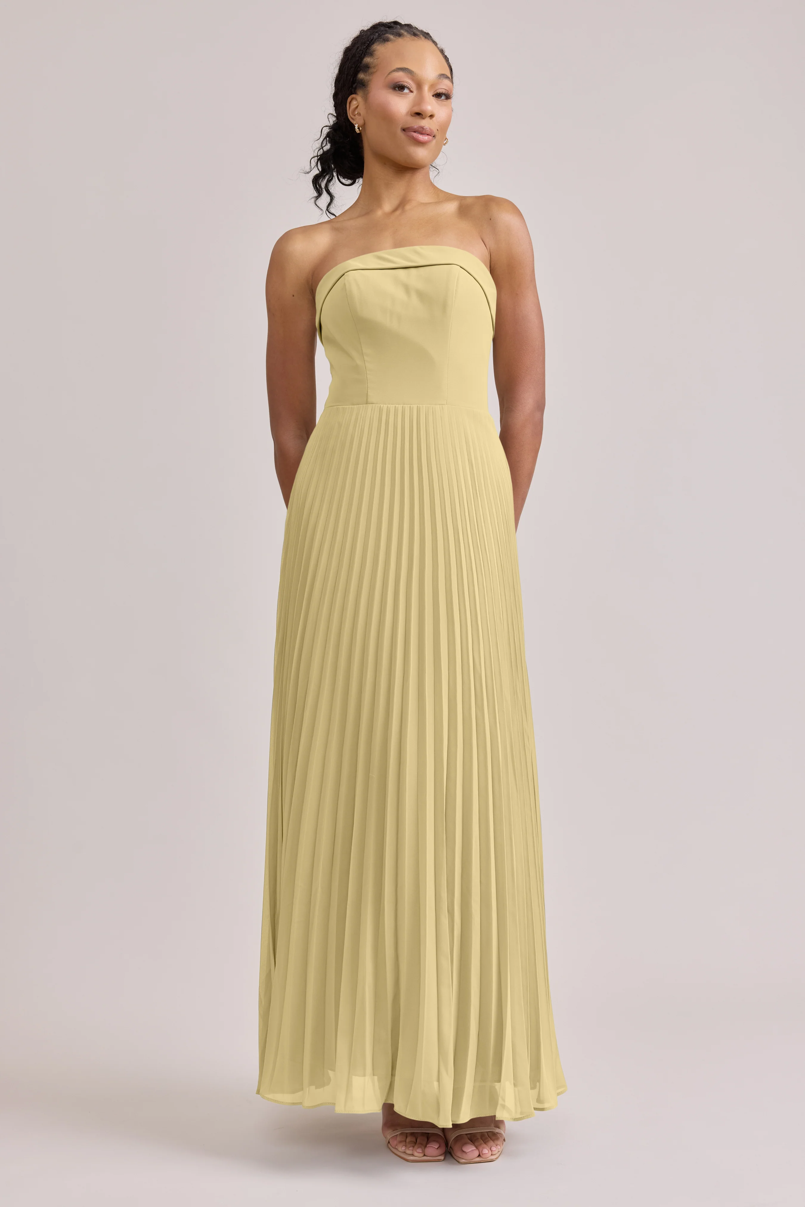 Saylor Chiffon Pleated Dress | Made To Order - Image 44