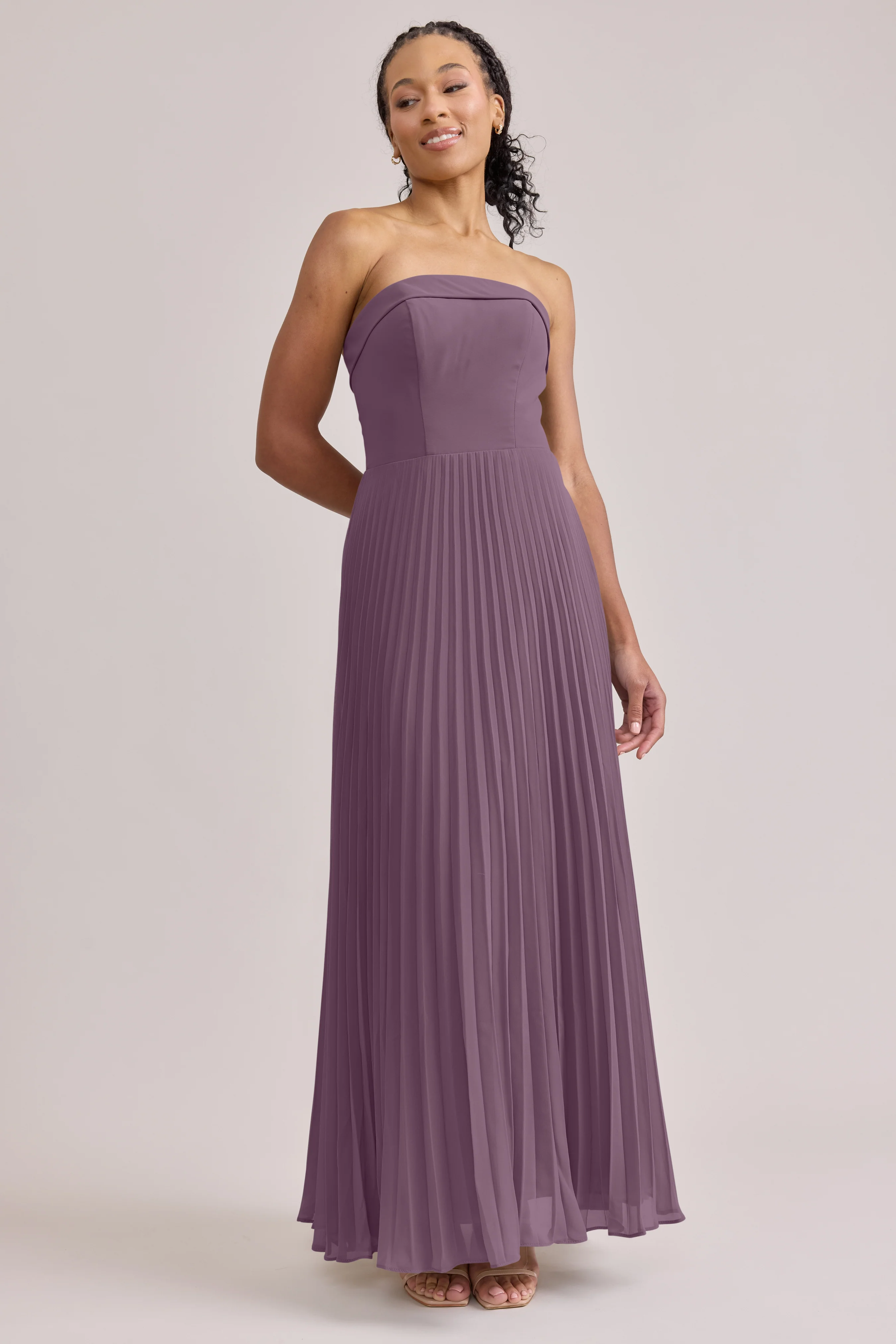 Saylor Chiffon Pleated Dress | Made To Order - Image 55