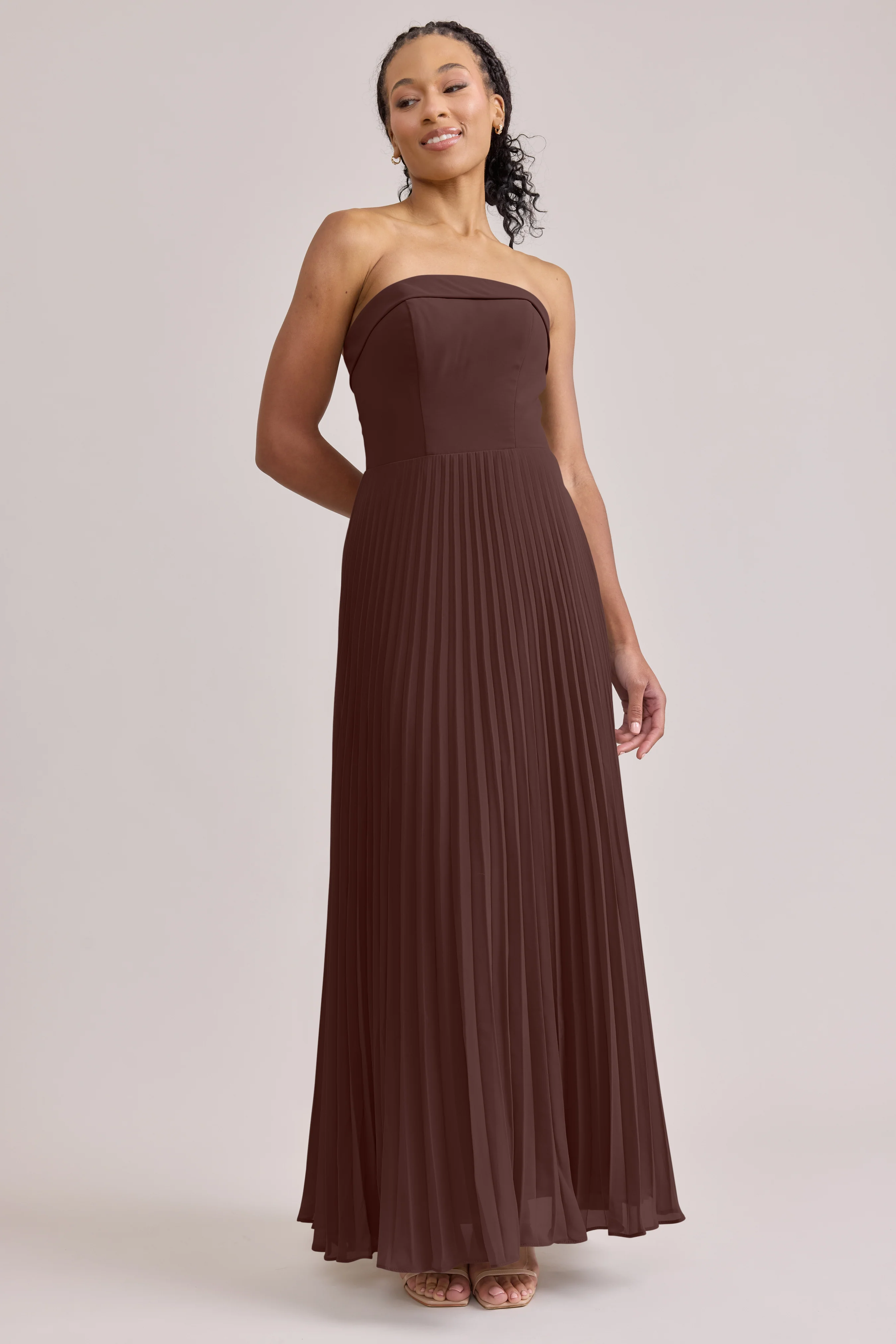 Saylor Chiffon Pleated Dress | Made To Order - Image 64