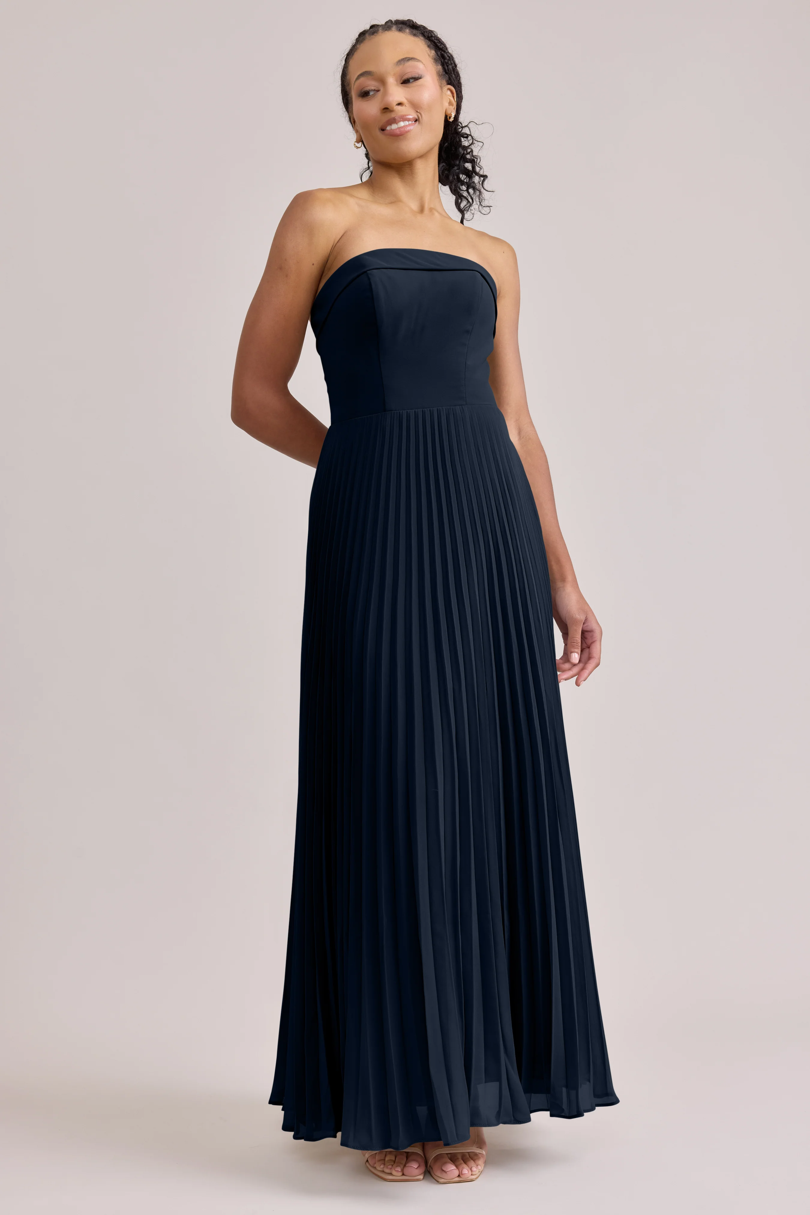 Saylor Chiffon Pleated Dress | Made To Order - Image 69