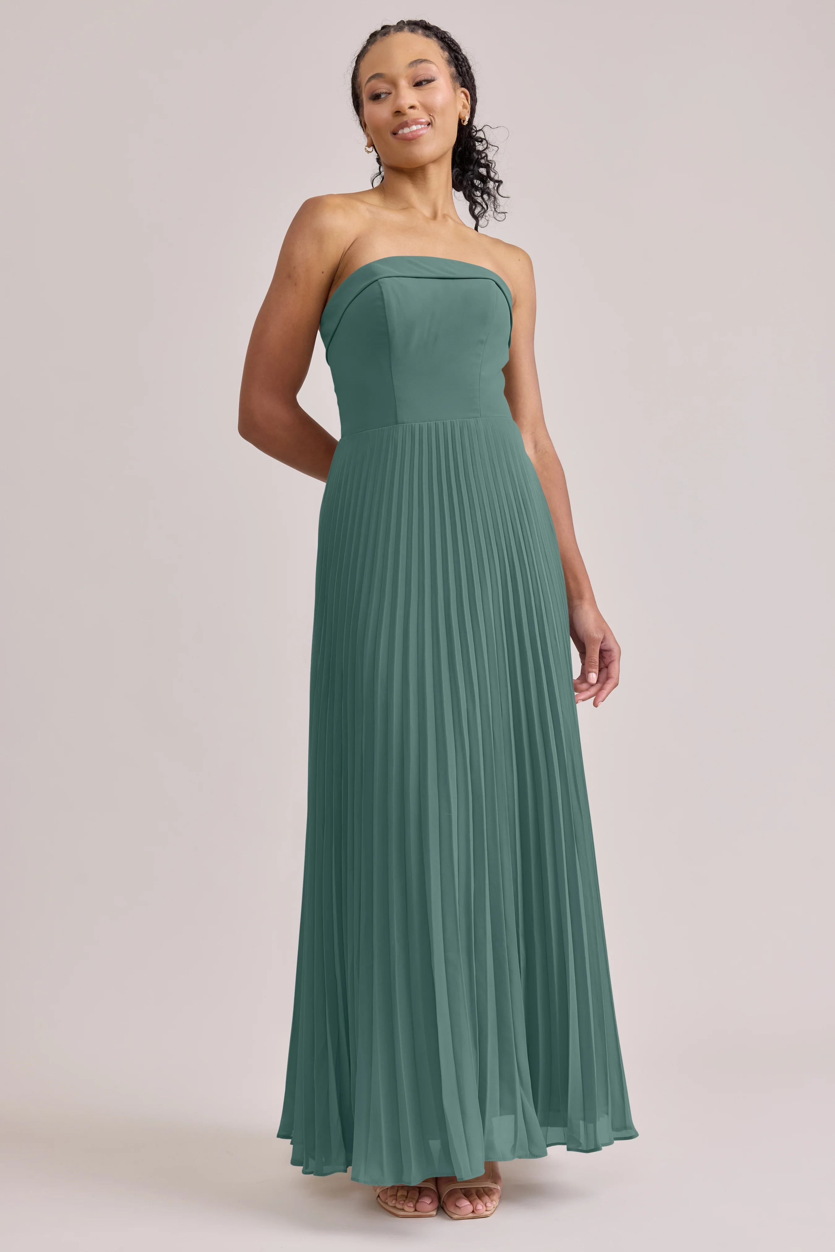 Saylor Chiffon Pleated Dress | Made To Order - Image 74