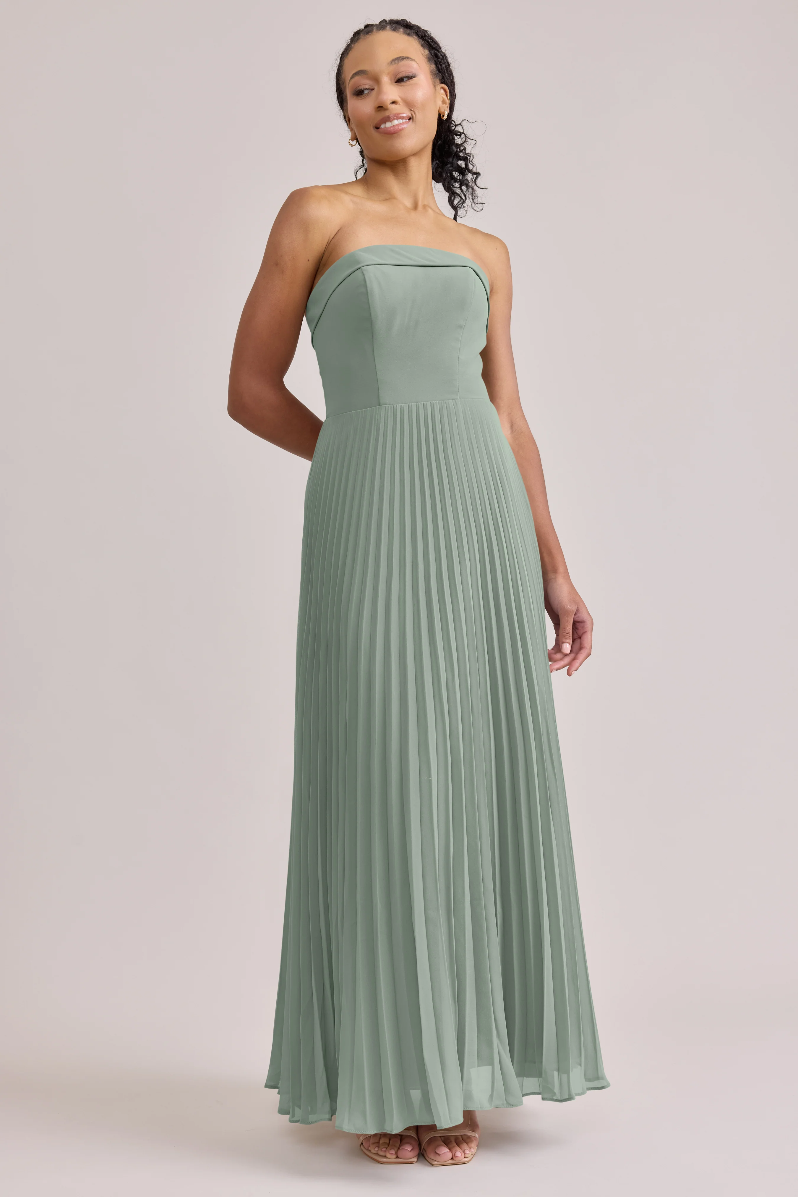 Saylor Chiffon Pleated Dress | Made To Order - Image 79