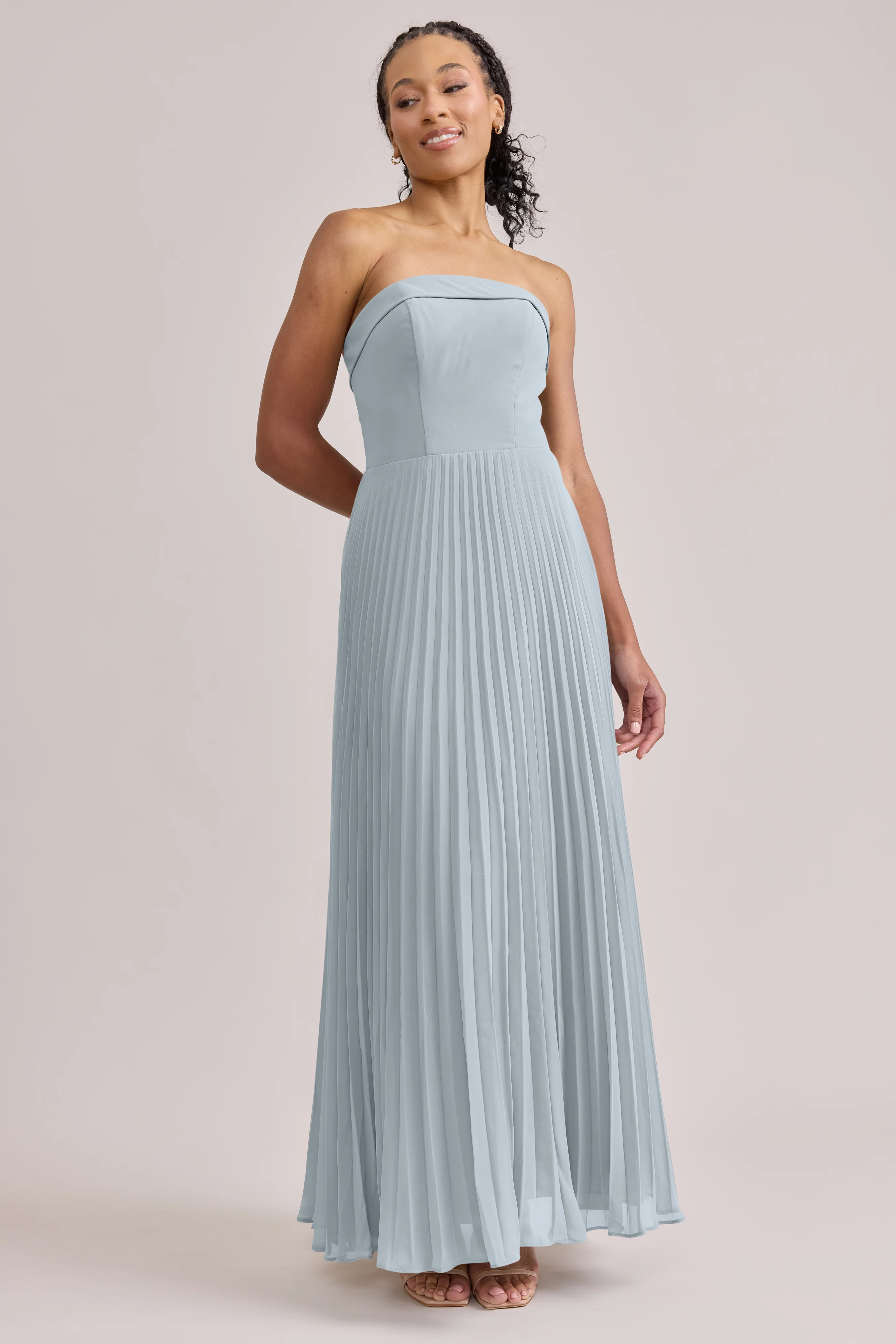 Saylor Chiffon Pleated Dress | Made To Order - Image 80