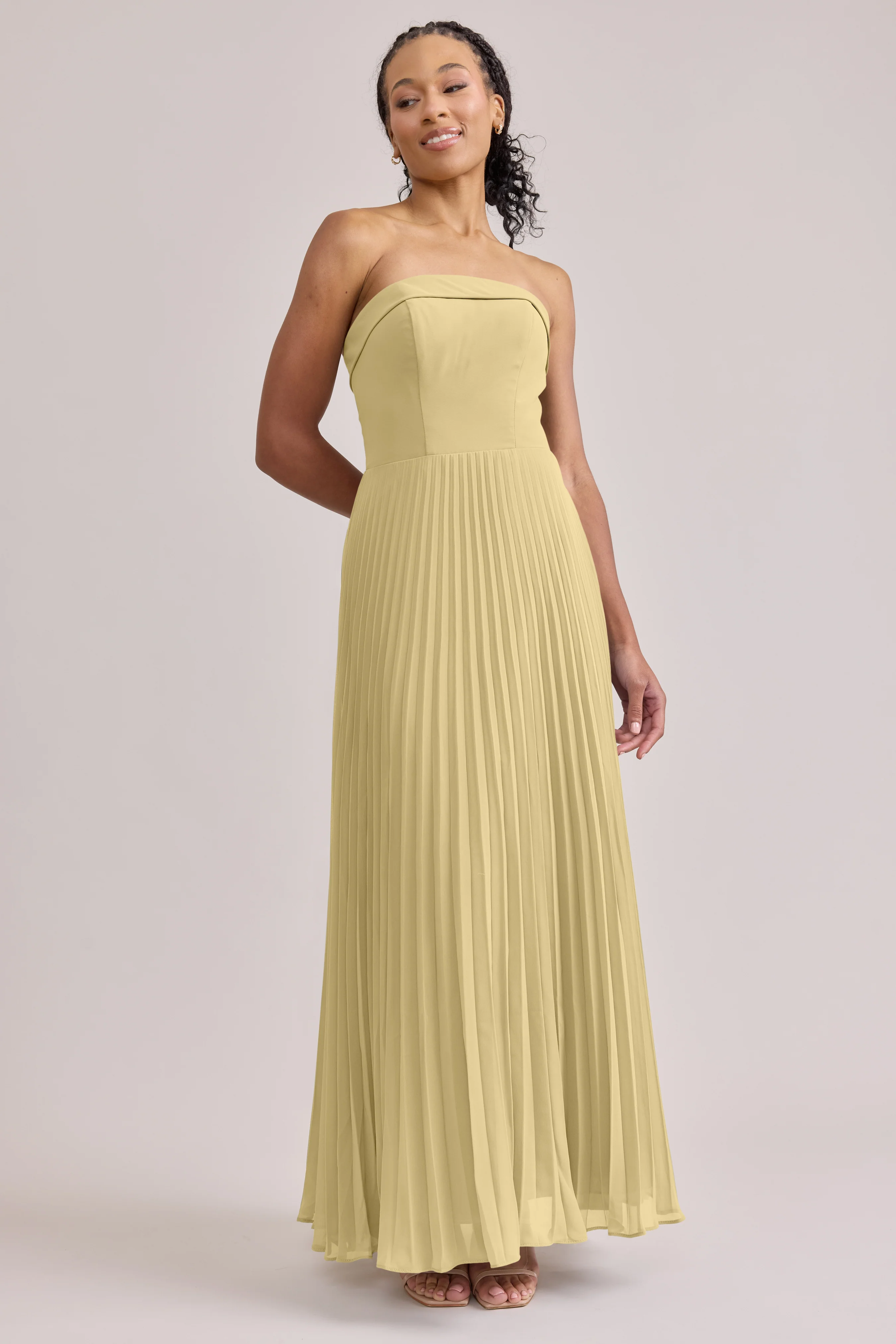 Saylor Chiffon Pleated Dress | Made To Order - Image 83