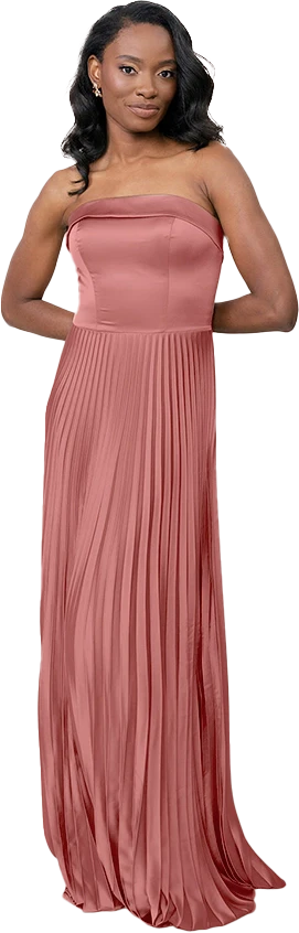 Saylor Satin Pleated Dress | Made To Order - Image 66