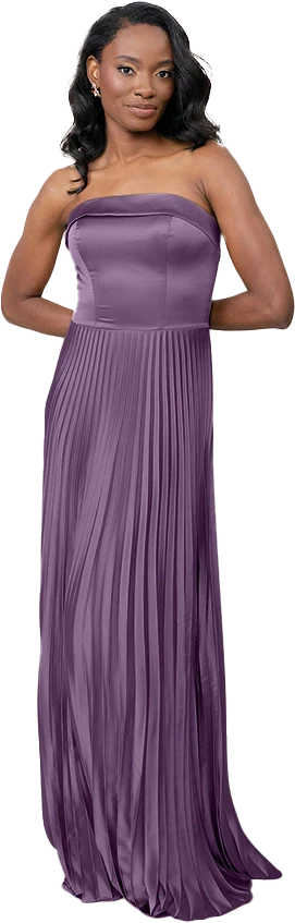 Saylor Satin Pleated Dress | Made To Order - Image 67