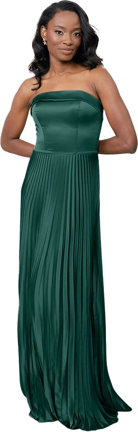 Saylor Satin Pleated Dress | Made To Order - Image 69