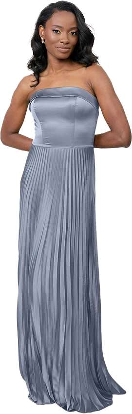 Saylor Satin Pleated Dress | Made To Order - Image 71