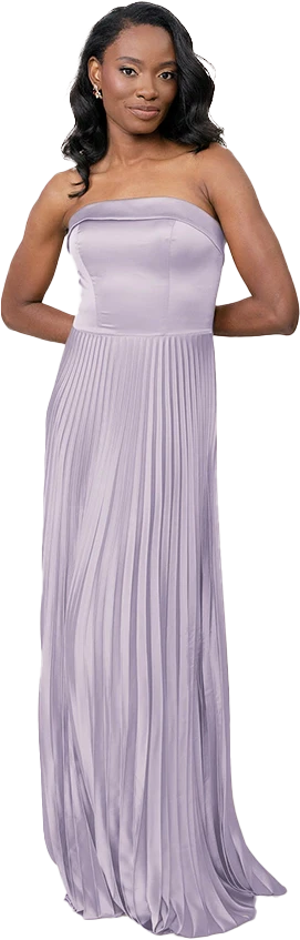 Saylor Satin Pleated Dress | Made To Order - Image 76