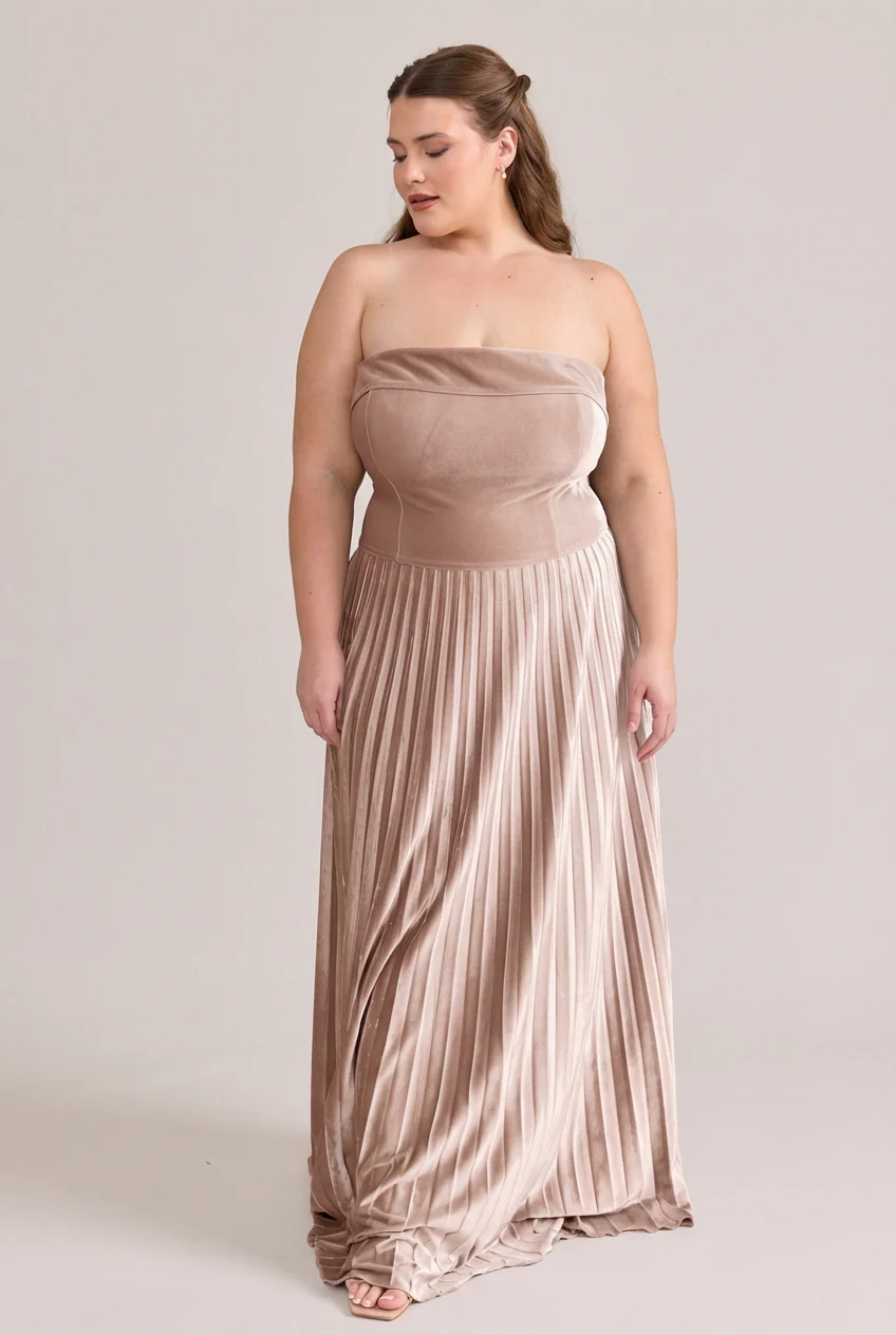 Saylor Velvet Pleated Dress | Made To Order - Image 10